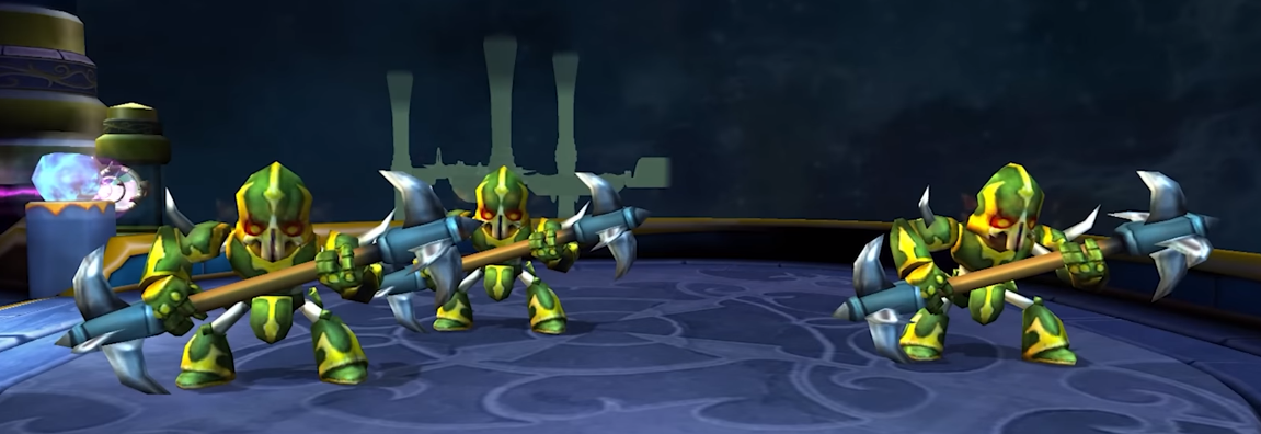 Early versions of the Arkeyan Duelist reusing the Arkeyan Jouster model