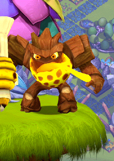 Bumble Blast's idle and poke animation
