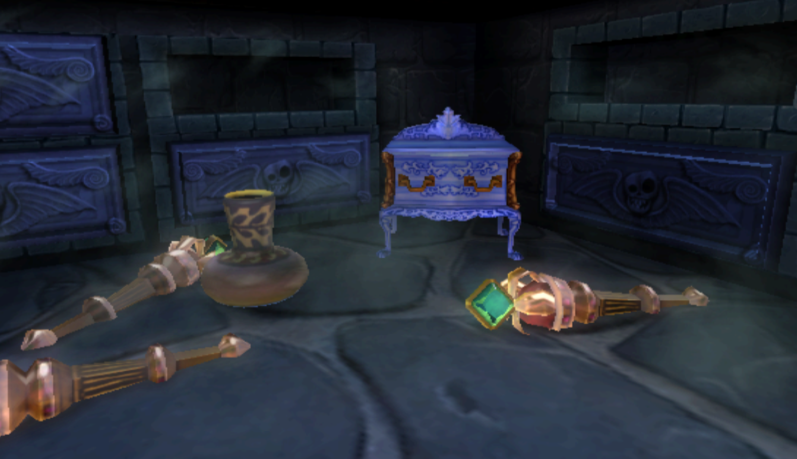 Fake staffs and tins