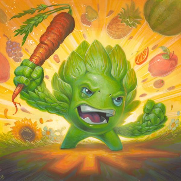 "Feast of Fury" card art by Chris Seaman