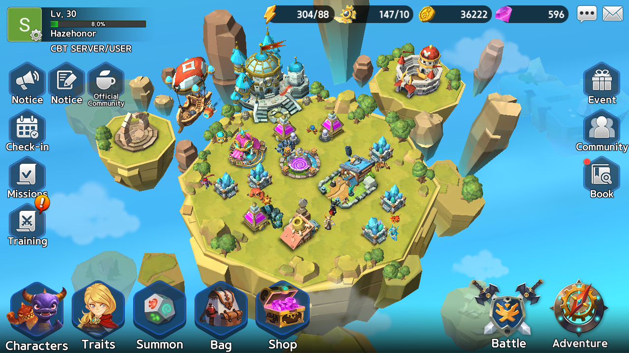 Island with capped out buildings, as of the beta.