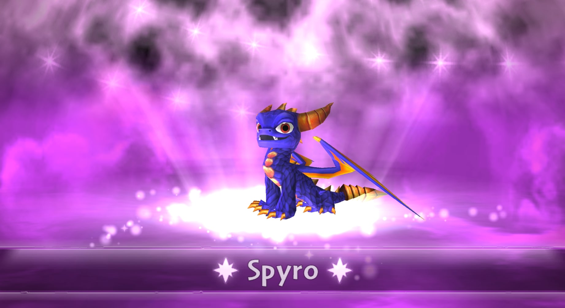 Spyro as seen in Skylanders: Spyro's Adventure (Wii)