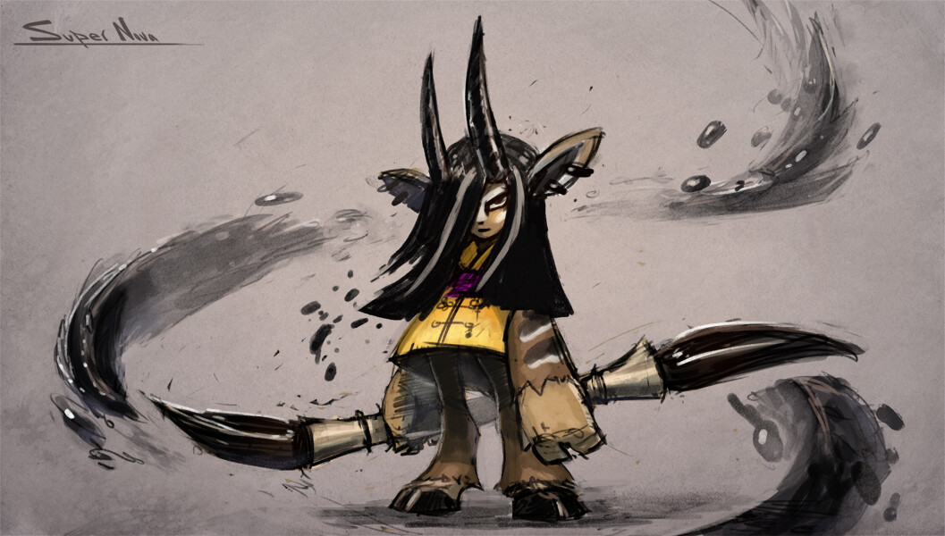 A concept design of Splat in the Dark element by Jeff Bellio