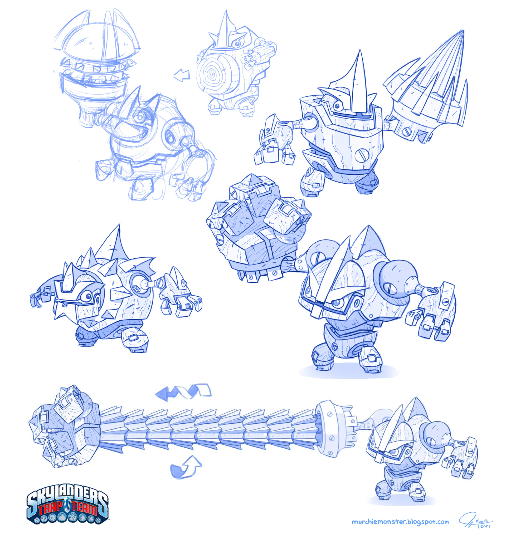 Fisticuffs exploration sketches by Jeff Murchie