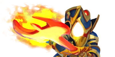 Skylanders: Swap Force art portrait of Legendary Ignitor