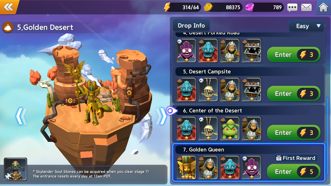 Mission Menu in Ring of Heroes