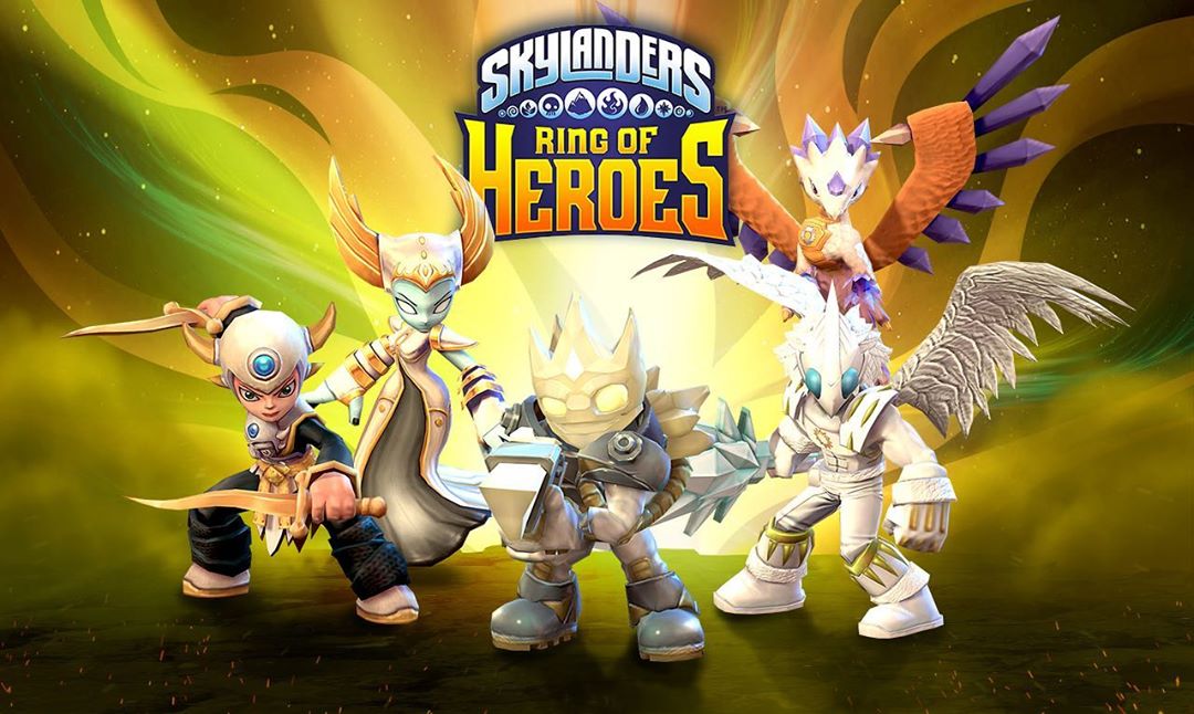 Skylanders: Ring of Heroes Light Skylanders lineup