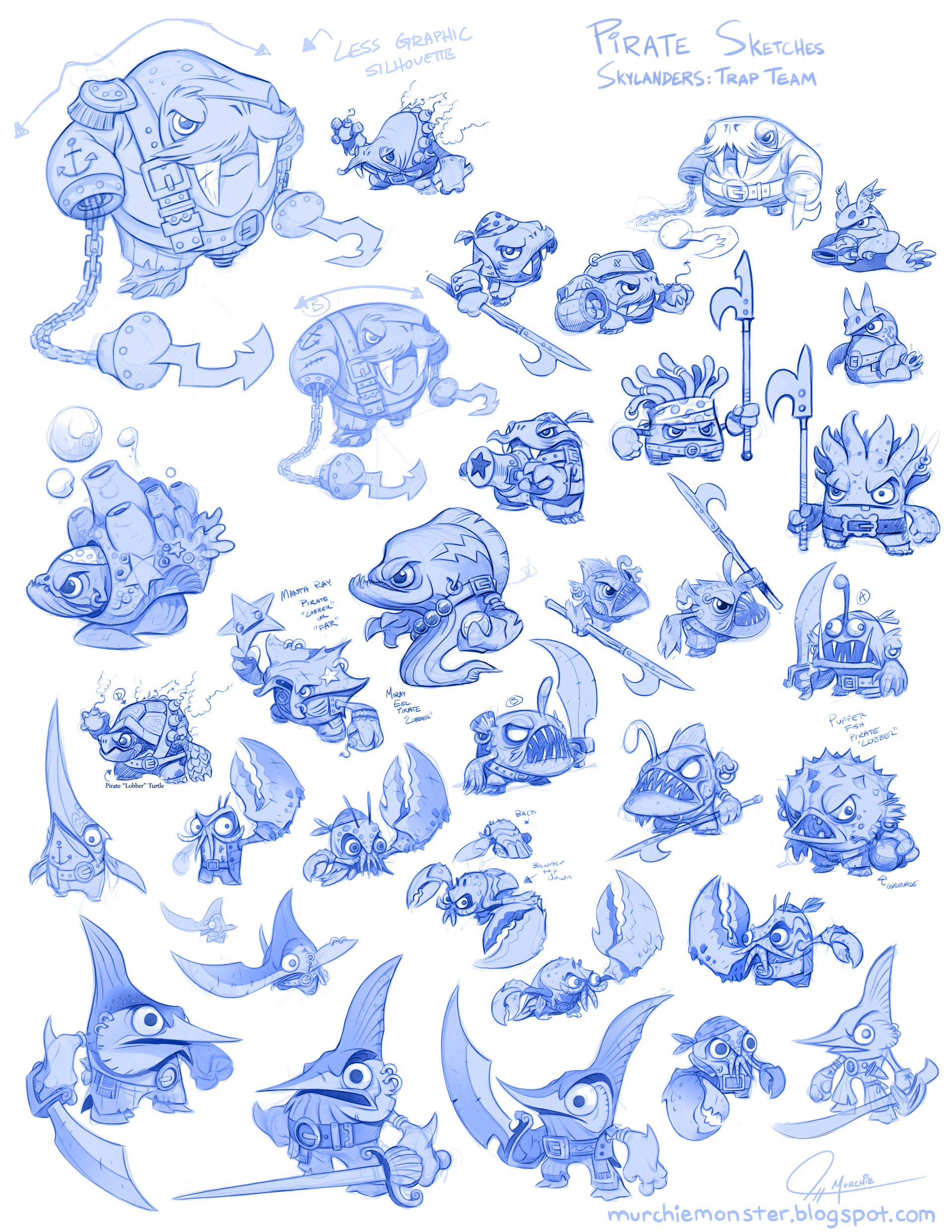 Moray Mercenaries as seen in Brawl & Chain's concept