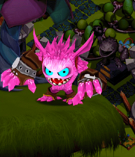 Love Potion Pop Fizz's idle and poke animation in Skylanders: Lost Islands