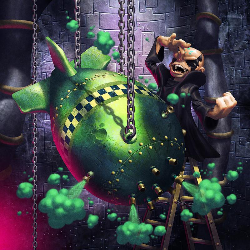 "Stupendous Stink Bomb" card art by TamasGaspar