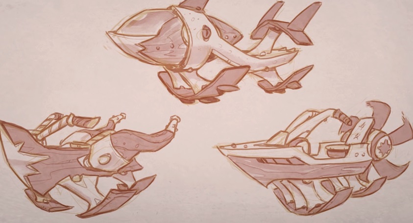 Early designs for the Splatter Splasher