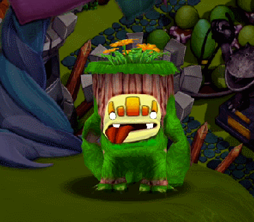 Arbo's idle and poke animation in Lost Islands