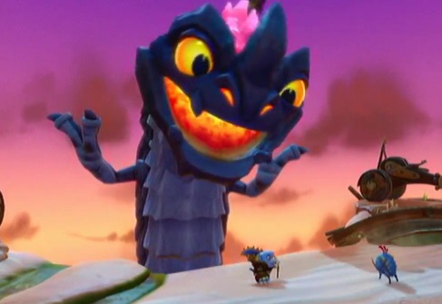 The Fire Viper taunting his prey atop Serpent's Peak