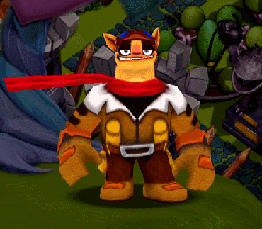 Flynn's idle and poke animation