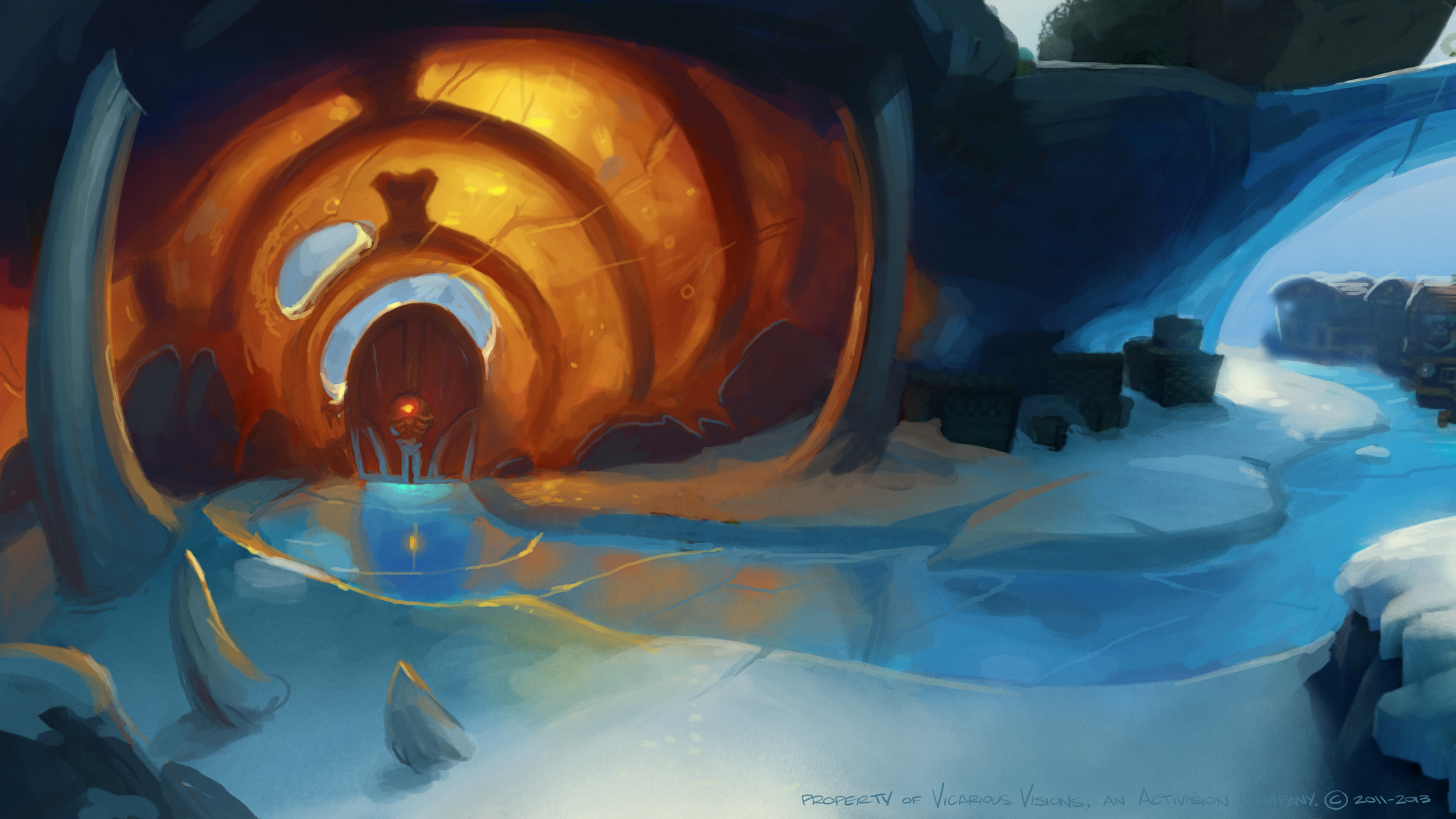Boney Islands cavern concept by Dave Phillips