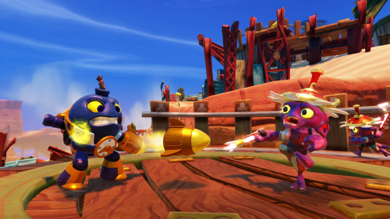Series 1 Countdown fighting against a Pirate Slamspin in Iron Jaw Gulch