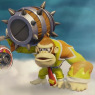 TC's Donkey Kong's spiked barrel from his "Pointy preparations" path